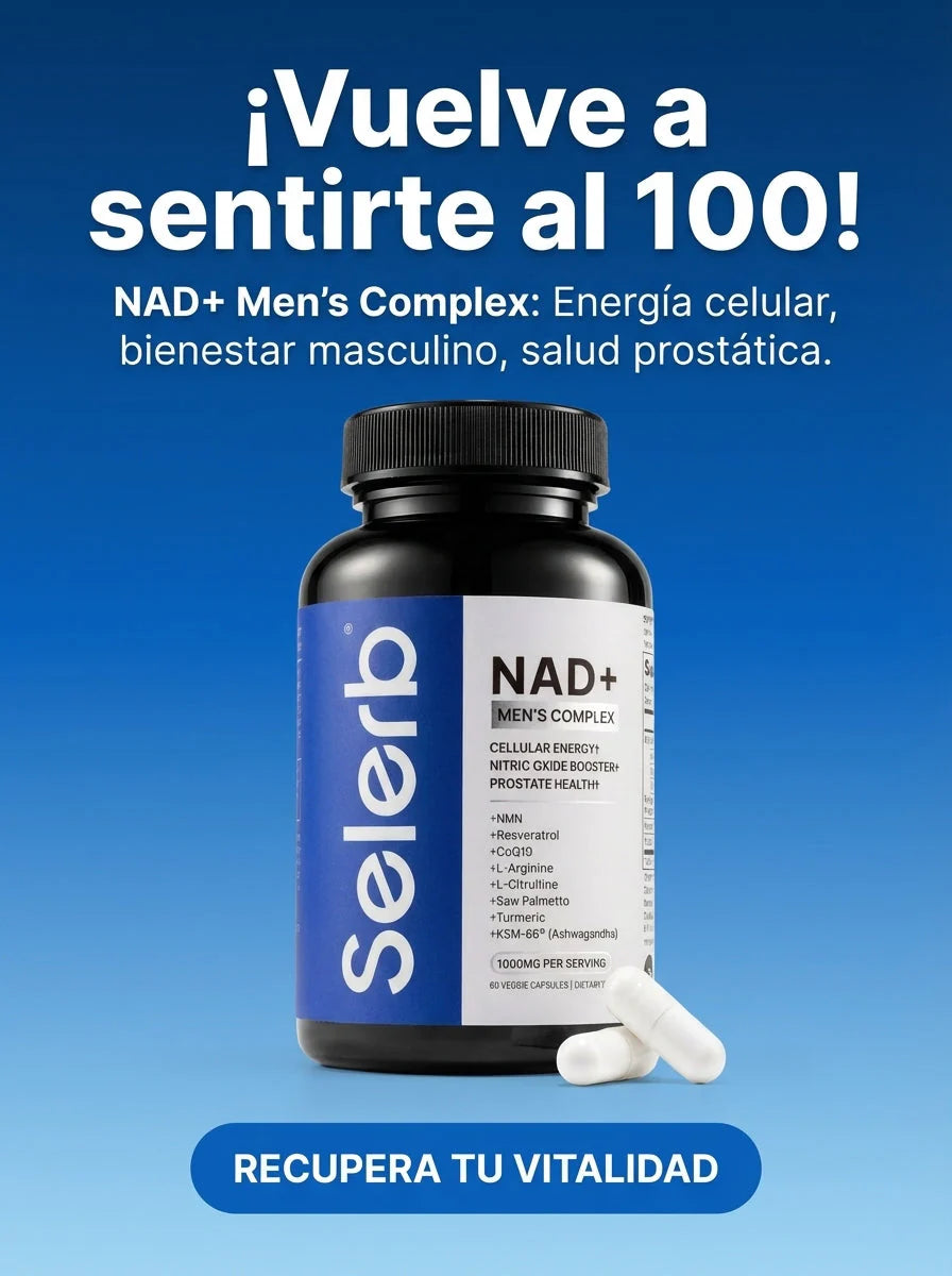 NAD+ Men's Complex – Energía Rendimiento y Vitalidad Masculina (60 Cápsulas)